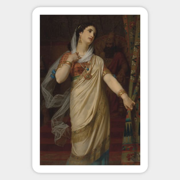 Esther by Hugues Merle Sticker by Classic Art Stall